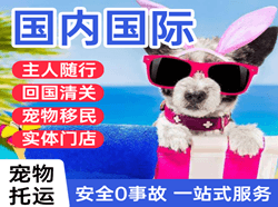 唐山三女河机场邮寄国际宠物托运 【国